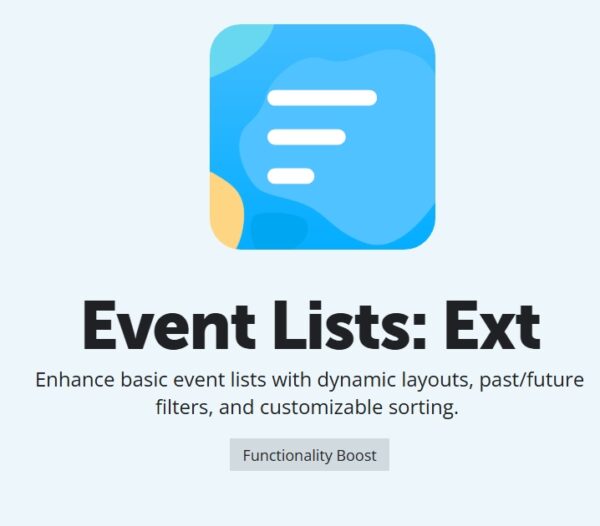 EventOn Event Lists Extended