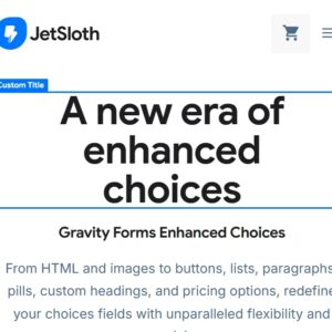 Gravity Forms Enhanced Choices