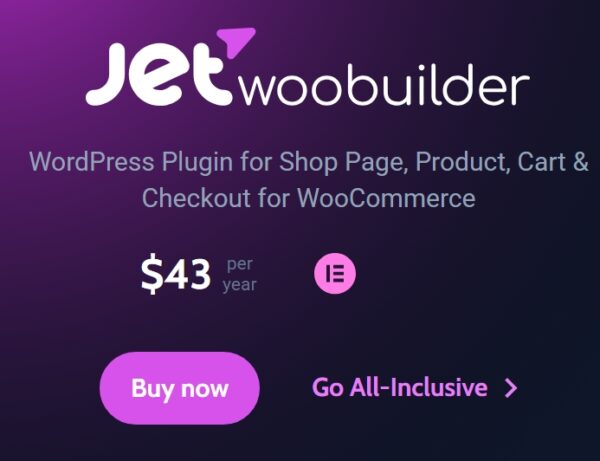 JetWooBuilder For Elementor