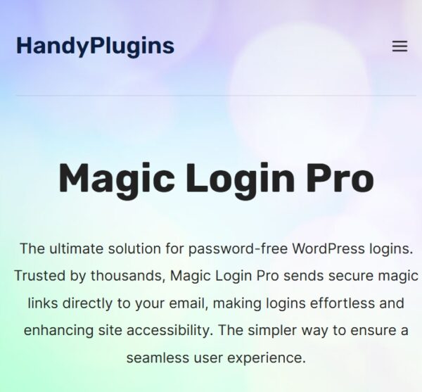 Magic Login Pro