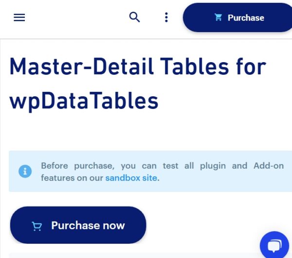 Master-Detail Tables for wpDataTables