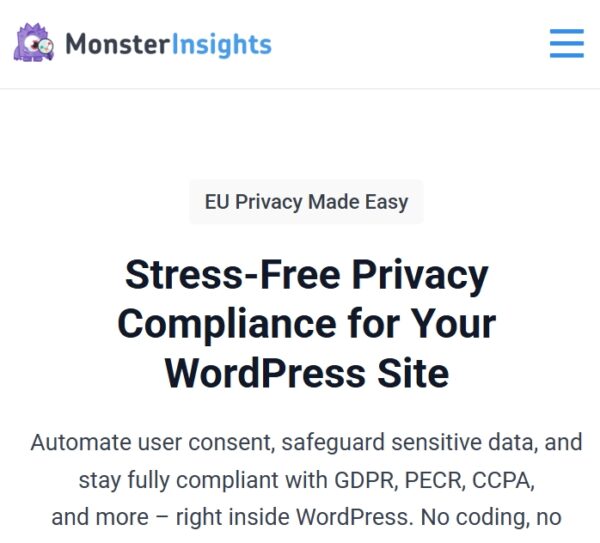 MonsterInsights EU Compliance