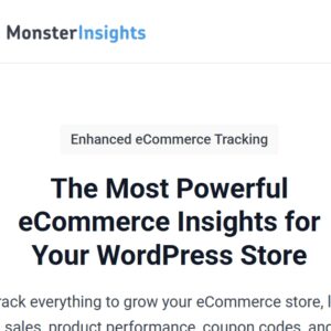 MonsterInsights eCommerce Addon
