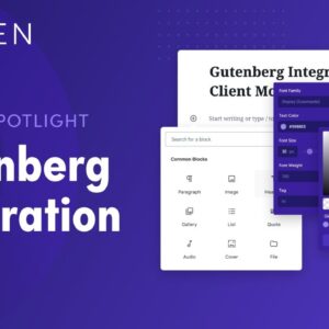 Oxygen Gutenberg Integration
