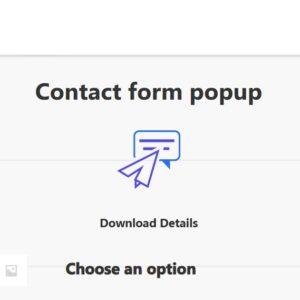 Popup Builder Contact Form