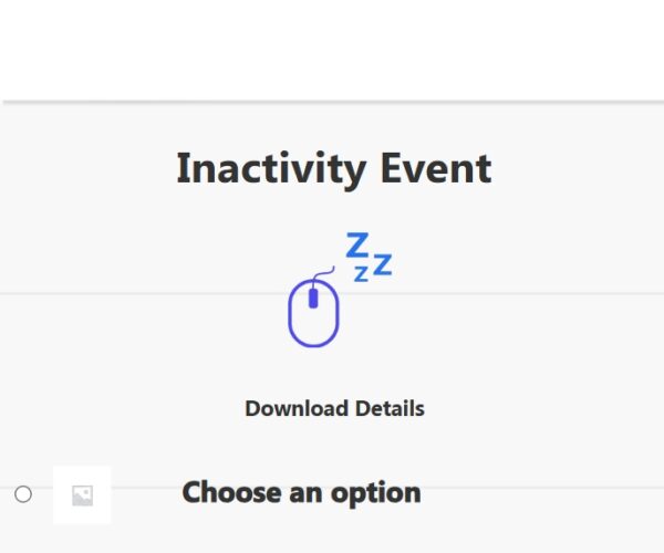 Popup Builder Inactivity Event