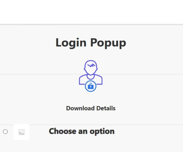 Popup Builder Login