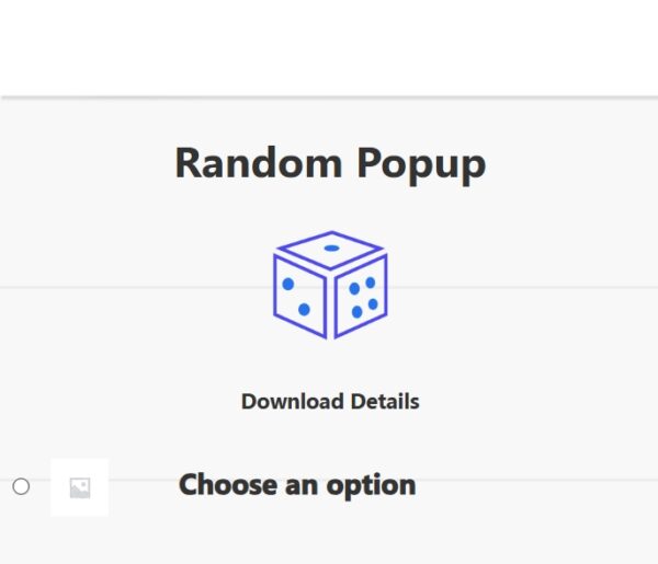 Popup Builder Random