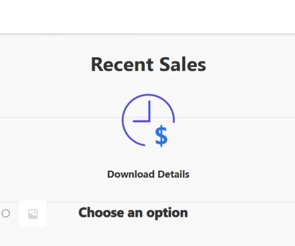 Popup Builder Recent Sales