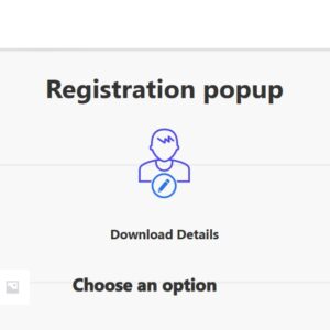 Popup Builder Registration