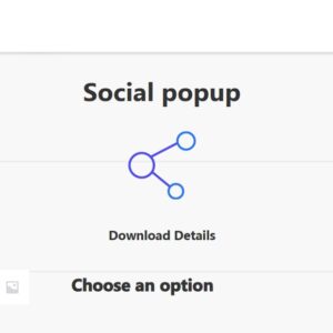 Popup Builder Social