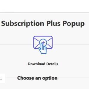 Popup Builder Subscription Plus