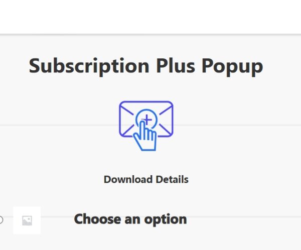 Popup Builder Subscription Plus