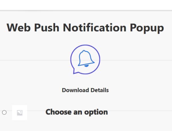 Popup Builder Web Push Notification