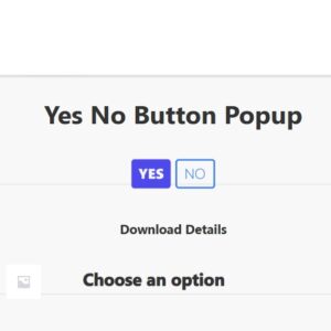 Popup Builder YesNo buttons