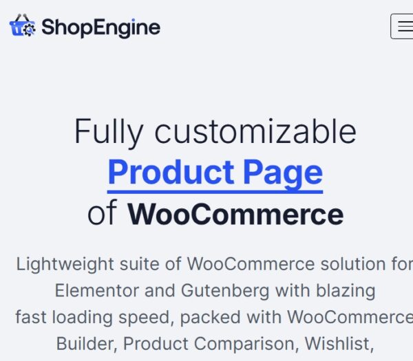 ShopEngine Pro Plugin