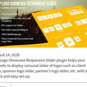 WP Logo Showcase Responsive Slider