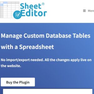 WP Sheet Editor Custom Tables Pro