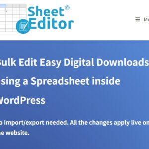 WP Sheet Editor EDD Downloads Pro