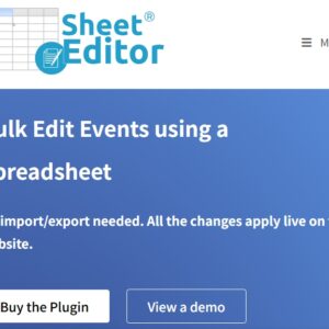 WP Sheet Editor Events Pro