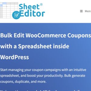WP Sheet Editor WooCommerce Coupons