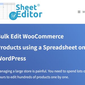 WP Sheet Editor WooCommerce Products Premium