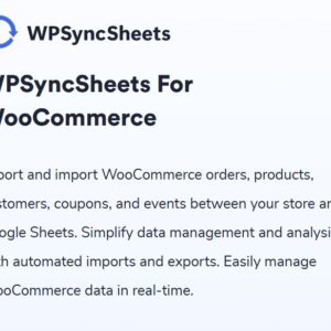 WPSyncSheets For WooCommerce