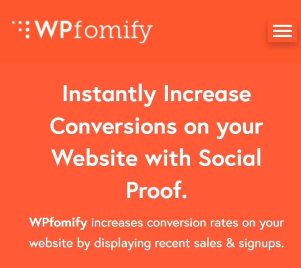 WPfomify