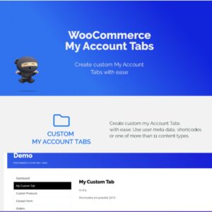 WooCommerce Custom My Account Pages