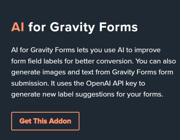 AI for Gravity Forms