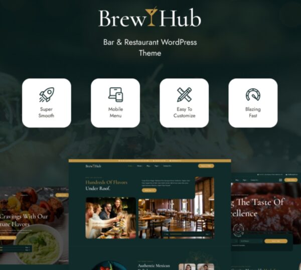 Brewhub - Bar & Restaurant WordPress Theme