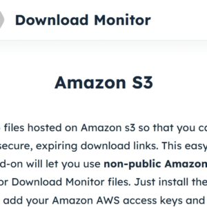 Download Monitor Amazon S3