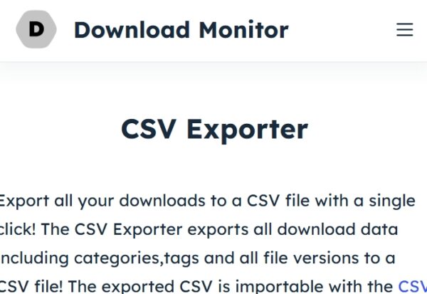 Download Monitor CSV Exporter