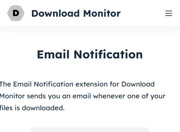 Download Monitor Email Notification