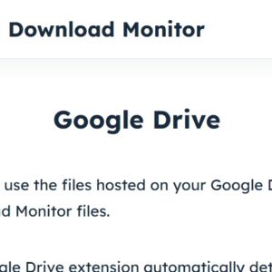 Download Monitor Google Drive