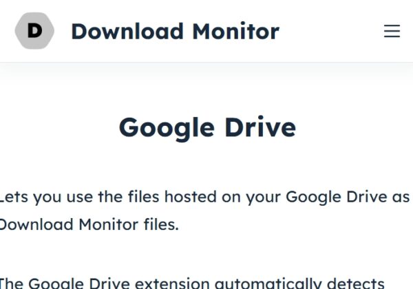 Download Monitor Google Drive
