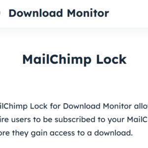 Download Monitor MailChimp Lock