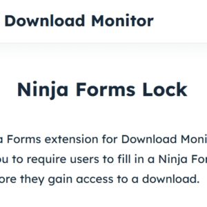 Download Monitor Ninja Forms Lock