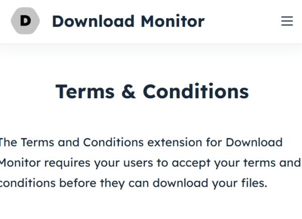 Download Monitor Terms & Conditions