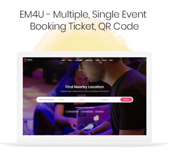 EM4U - Event Management WordPress Theme for Booking Tickets