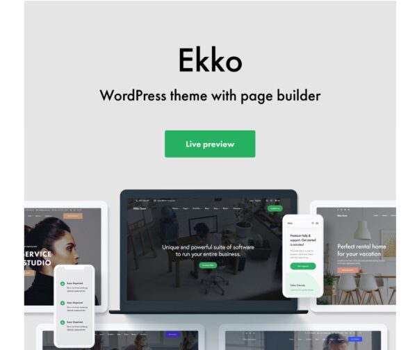 Ekko - Multi-Purpose WordPress Theme with Page Builder