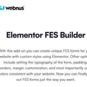Elementor FES Builder for MEC
