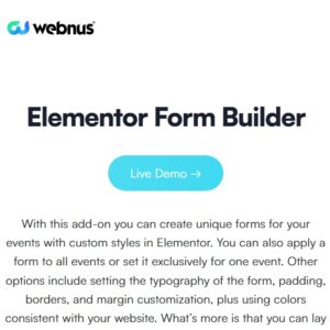 Elementor Form Builder for MEC
