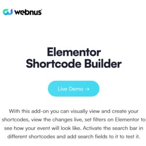 Elementor Shortcode Builder for MEC