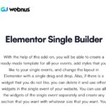 Elementor Single Builder for MEC