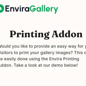 Envira Galler Printing Addon