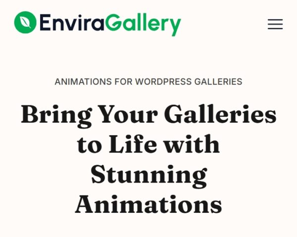 Envira Gallery Animations