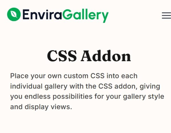 Envira Gallery CSS Addon
