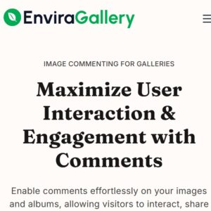 Envira Gallery Comments Addon
