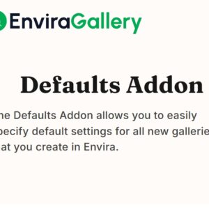 Envira Gallery Defaults